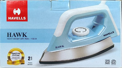 HAVELLS HAWK 1100 W Dry Iron(Blue)