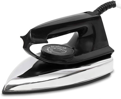 RjGuru Automatic Dry Iron box with Advance Soleplate & Antibacterial Coating Technology 750 W Dry Iron(Black)