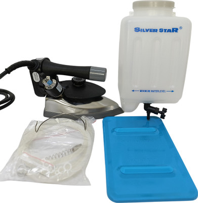 Silver Star by Silver star Silverstar300 industrial steam iron with iron rest mat 2.7l 1200 W Steam Iron(Black)