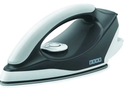 USHA Aurora Dry Iron 1000 Watt with Led Tail Light 1000 W Dry Iron(GREY & WHITE)