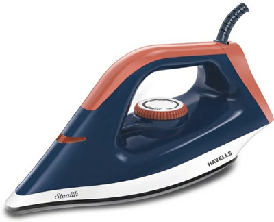 HAVELLS by HAVELLS Stealth American Non-Stick Soleplate, 360° Swivel Cord, Aerodynamic Design 1000 W Dry Iron(BLUE & ORANGE)