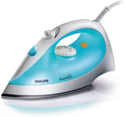 PHILIPS by PHILIPS Steam Pro with Non-stick plate linished soleplate, Light weight Blue & White 1200 W Steam Iron(WHITE & BLUE)