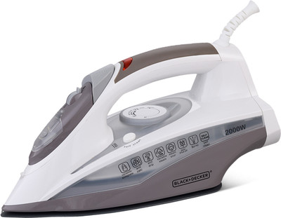BLACK+DECKER BXIR2002IN 2000 W Steam Iron(Grey, White)