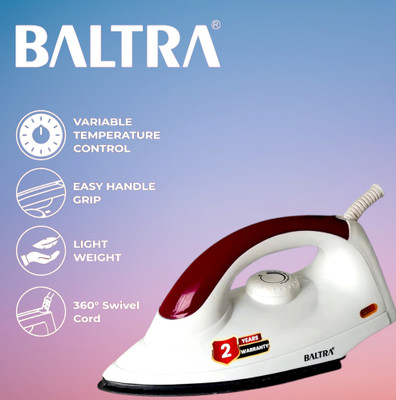 Baltra by BALTRA BTI-114 Smooth 1000 W Dry Iron(Red)