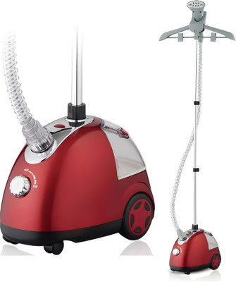 Onshoppy Astrix Handheld Standing Ironing Garment Steamer Machine With Hose Hanger 1.3L 1700 W Garment Steamer(Red)