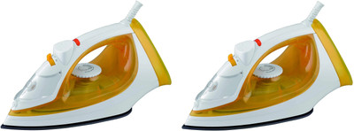 USHA steam pro siSI3816 PACK OF 2 1600 W Steam Iron(MUSTRED YELLOW)