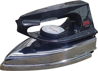 SHATAK Supreme Heavy Weight ISI Marked 750 W Dry Iron(Steel and Black)