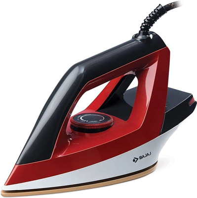 BAJAJ by Bajaj Splendora 1100 Watts Dry Iron, Red & Black, Regular (440314) 1100 W Dry Iron(Redd, Black)