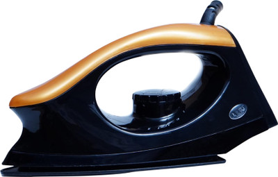 Dizihomes Mega Gold Aerodynamic Design, Auto-Shut Off & Shock-Proof Body 1000 W Dry Iron(Black, Gold)