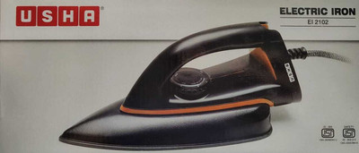 USHA by USHA EI2102 1000 W Dry Iron(BLACK/BROWN)