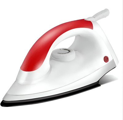 Ihaar Lightweight Non-Stick Soleplate & Shock-Proof Body 1 Year warrenty 750 W Dry Iron(White, Red)