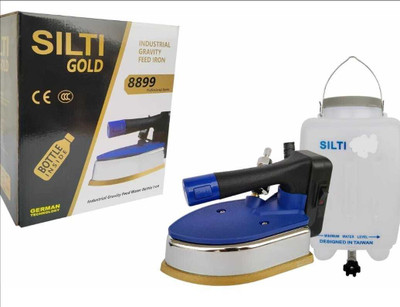 COBTECH by SILTI Very Heavy Duty Industrial Steam Iron [8899 Gold] 999 with Teflon Shoe 1600 W Steam Iron(Multicolor)