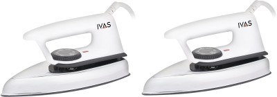 IVAS QUTO LITE Pack of 2 800 W Dry Iron(White)