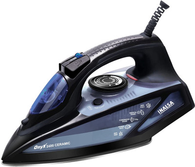 Inalsa Steam Iron Onyx 2400 2400 W Steam Iron(Black/Blue)