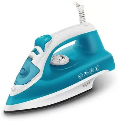WIPRO Vesta 1380Watt Powerful Steam Iron Vertical&Horizontal Steaming 1380 W Steam Iron (White, Blue)