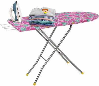Soaring by NA X-Pres Wooden Foldable Table With Iron Holder and 3mm Felt Padding Ironing Board