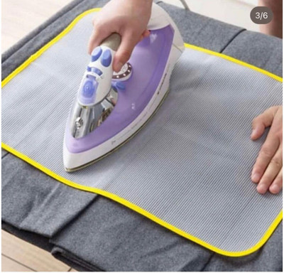 DEEGLO 2Pc Ironing Cloth, Heat-Resistant Protective Mesh for Safe &Wrinkle-Free Ironing Ironing Mat(Nylon)