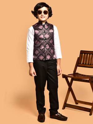 PRINTCULTR Sleeveless Printed Boys Jacket