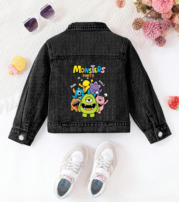 aidacolthing Full Sleeve Solid Girls Denim Jacket