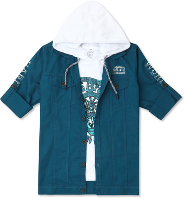 CAVIO Full Sleeve Printed Boys Jacket
