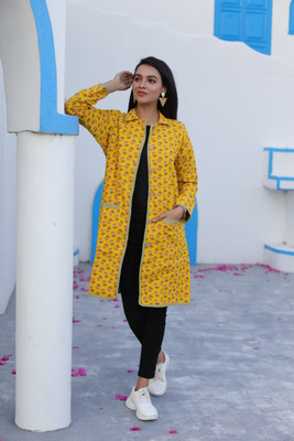 Craftwellstudio Full Sleeve Self Design Women Jacket