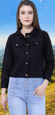 GLAMHOOD Full Sleeve Solid Women Denim Jacket