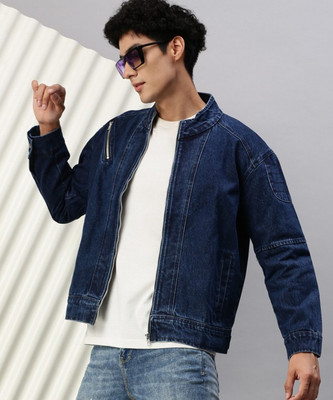 ANISHANFASHIONS Full Sleeve Solid Men Denim Jacket