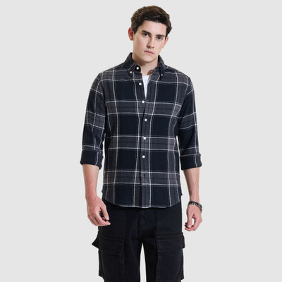 Snitch Full Sleeve Checkered Men Jacket