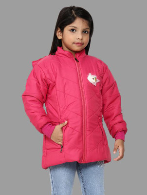 official club Full Sleeve Solid Baby Girls Jacket
