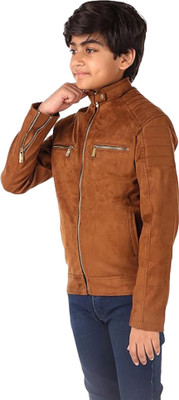 Leather Retail Full Sleeve Printed Boys Jacket