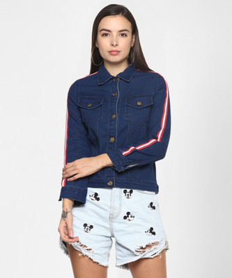 STYLESTONE Full Sleeve Solid Women Denim Jacket