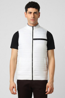 VAN HEUSEN Sleeveless Self Design Men Jacket