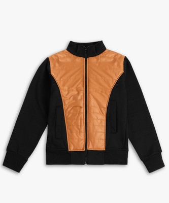 instafab Full Sleeve Colorblock Boys Jacket