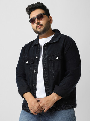 Urbano Plus Full Sleeve Washed Men Denim Jacket