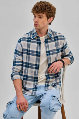 Snitch Full Sleeve Checkered Men Jacket