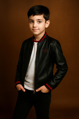 saqlaini traders Full Sleeve Solid Boys Jacket