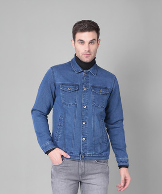 Canary London Full Sleeve Solid Men Denim Jacket