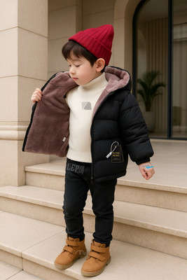 FUTSE PENO Full Sleeve Solid Boys & Girls Jacket
