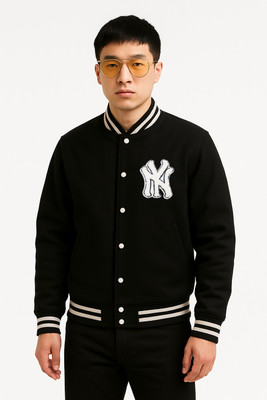 Damler Trennding Full Sleeve Solid, Applique Men Jacket