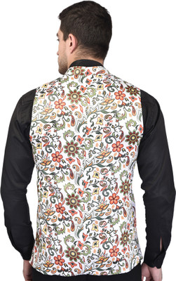 Svatantra Sleeveless Printed Men Jacket