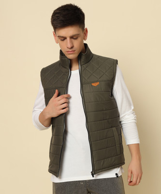 HEMLOCK Sleeveless Self Design Men Jacket