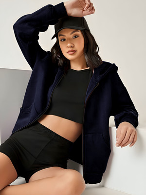 Kasendra Full Sleeve Solid Women Jacket