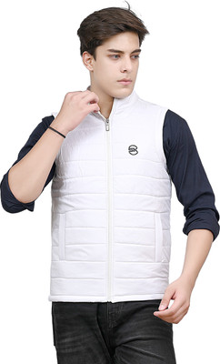 Unique Fort Sleeveless Self Design Men Jacket