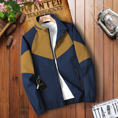 JAMMYandKAMMO Full Sleeve Colorblock Men Jacket