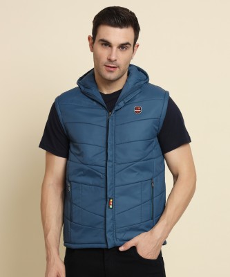 NYSINE Sleeveless Solid Men Jacket