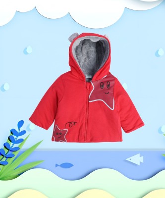 MINI KLUB Full Sleeve Graphic Print Baby Boys Jacket