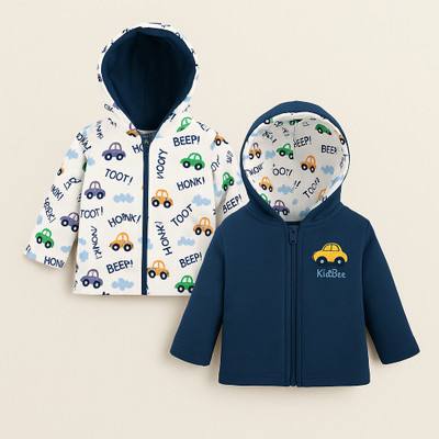 KidBee Full Sleeve Solid, Printed Baby Boys & Baby Girls Jacket