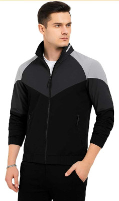 lapataclub Full Sleeve Colorblock Men Jacket