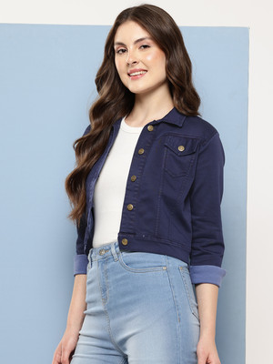 Aarika Full Sleeve Applique Women Denim Jacket