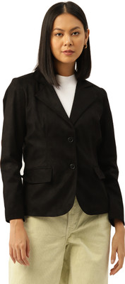 Leather Retail Full Sleeve Solid Women Jacket